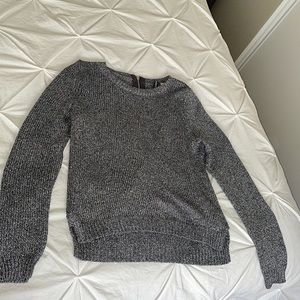HM metallic grey sweater size SMALL 2
